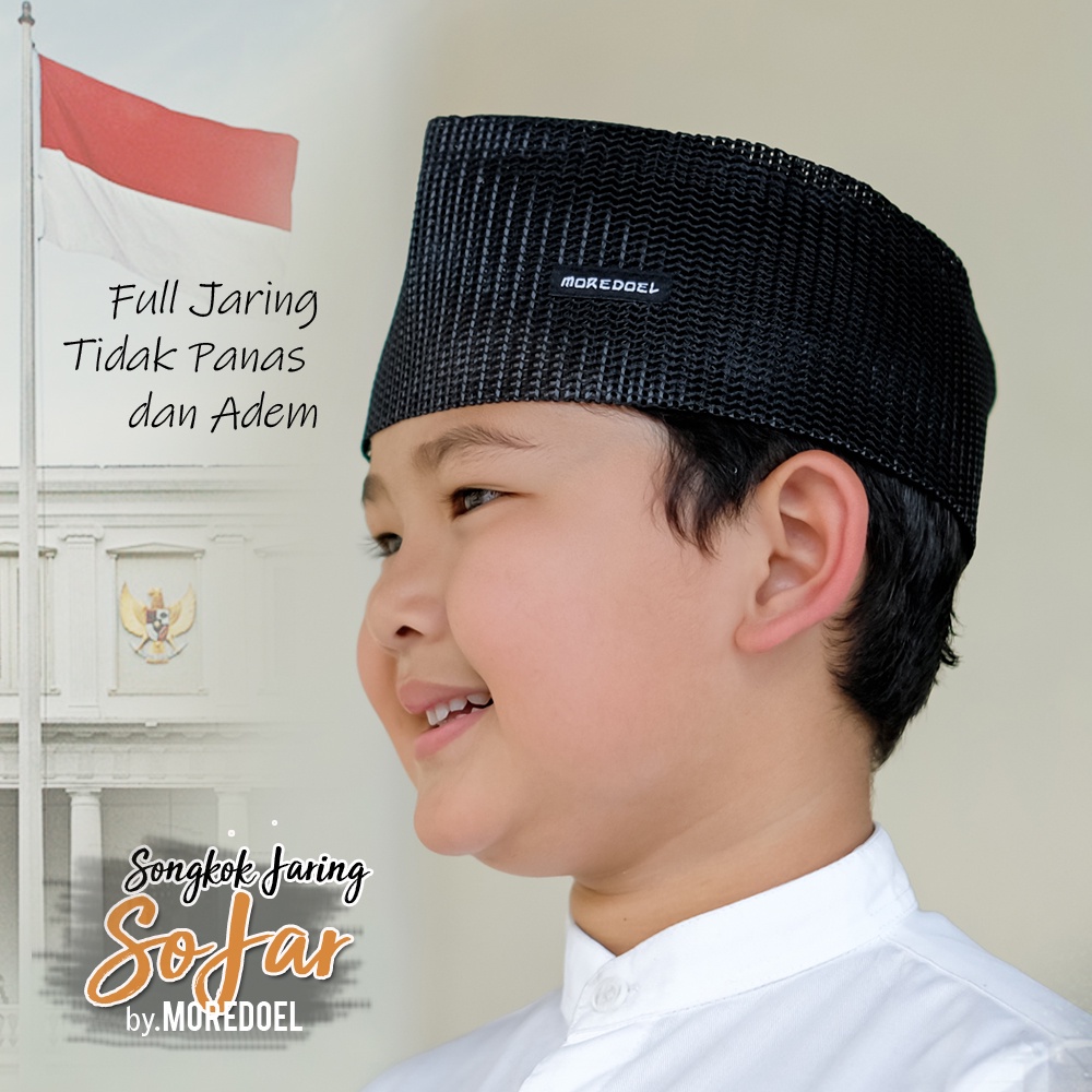 Jual MOREDOELKIDS - Kopiah Peci Anak Laki Laki Peci Songkok Hitam ...