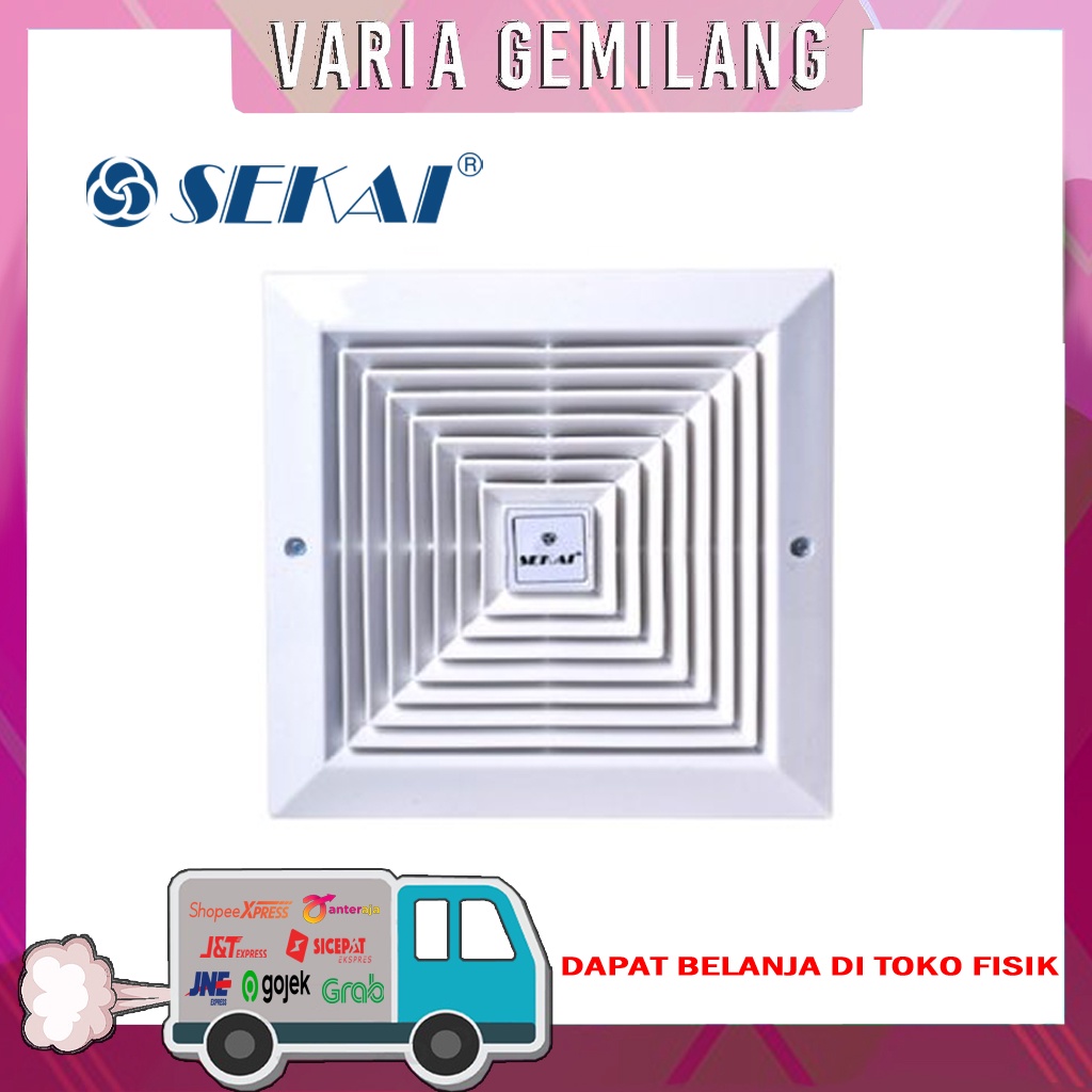 Jual Exhaust Fan / Kipas hIsap SEKAI 1091 Ukuran 10 inch (Keluar