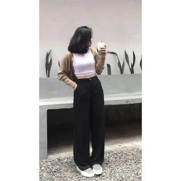 TUKUKLAMBIY Loose Pants Trousers Wanita PART 2 Celana Kulot Highwaist Formal