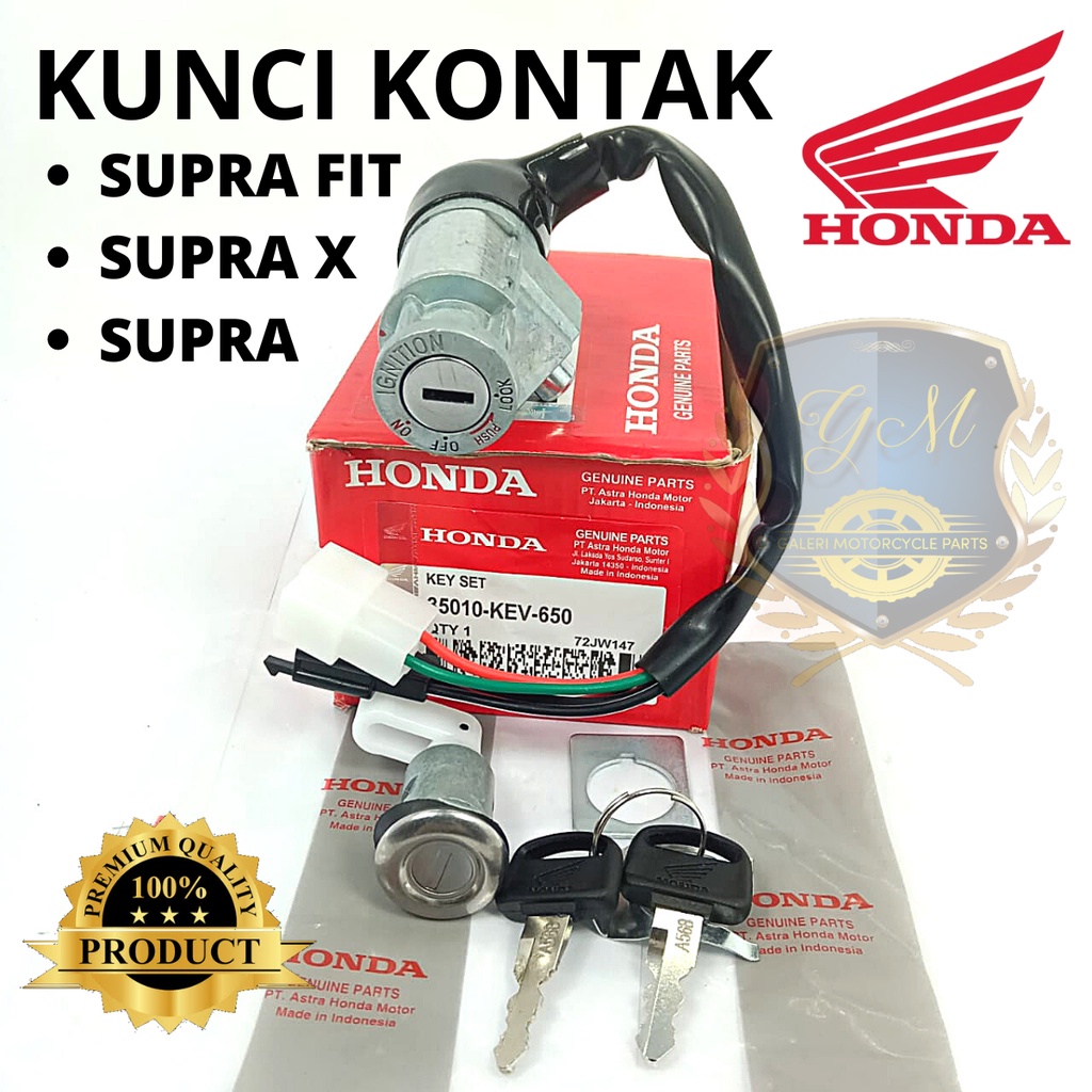 Jual ORIGINAL KUNCI KONTAK SET PLUS JOK MOTOR HONDA SUPRA LAMA SUPRA X ...