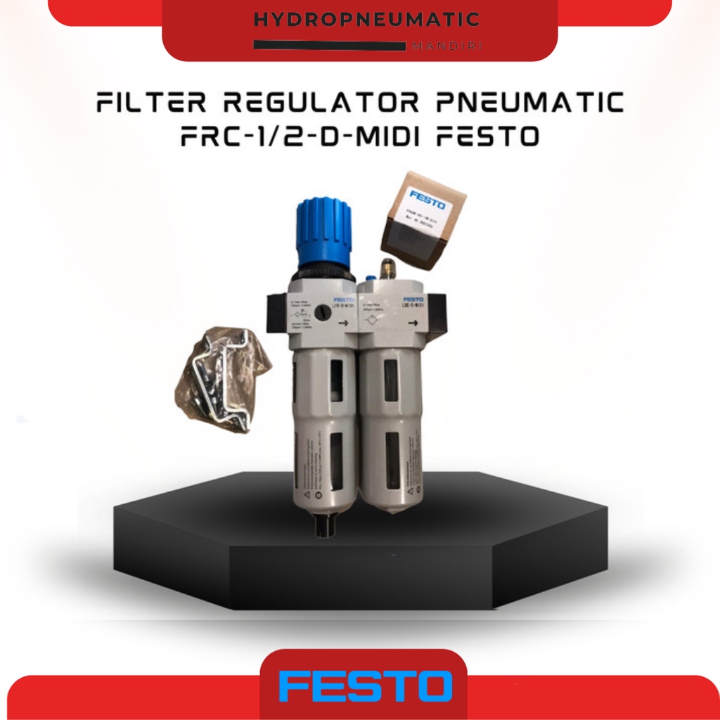 Jual Filter Regulator Pneumatic FRC1/2DMIDI FESTO Shopee Indonesia