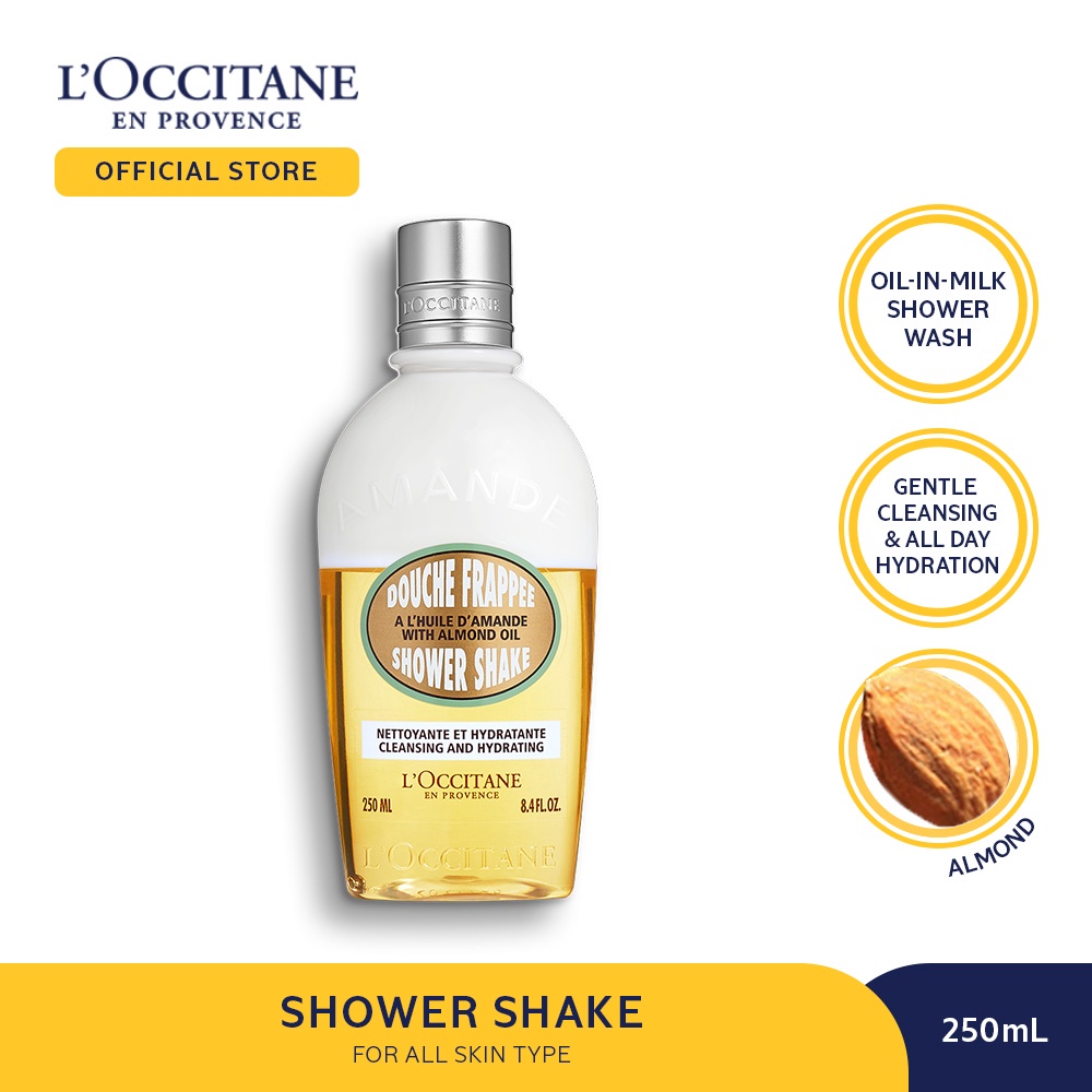 Jual L'Occitane Almond Shower Shake 250ml Shopee Indonesia