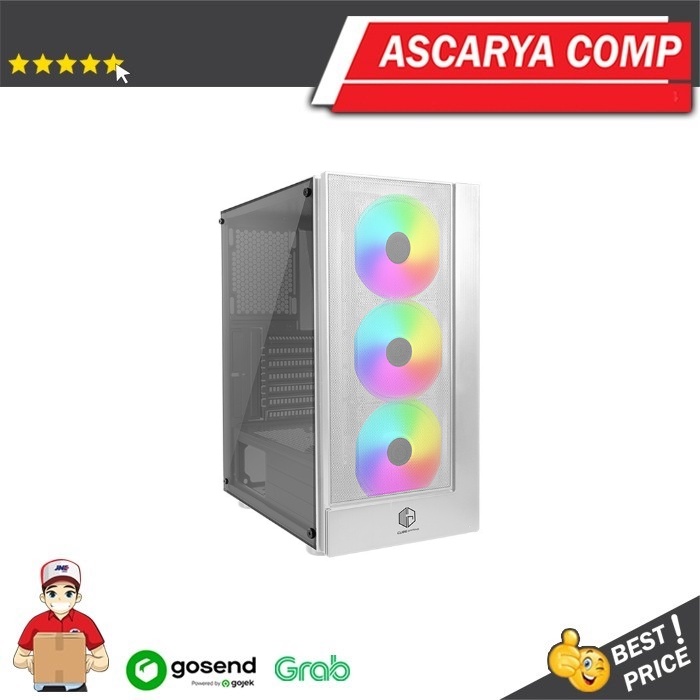 Jual Casing CUBE GAMING LICH WHITE VERSION - ATX - TEMPERED / Casing PC ...