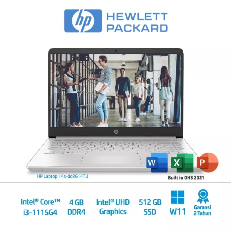 Jual Laptop Desain Hp 14s Dq2614tu Intel Core I3 1115g4 16gb 512gb 14 Fhd Ips Windows 11 Home 0806