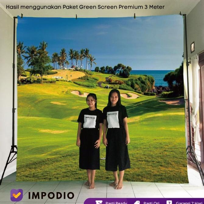 Jual STAND BACKDROP TINGGI 3M X LEBAR 3M + GREEN SCREEN PREMIUM IMPODIO ...