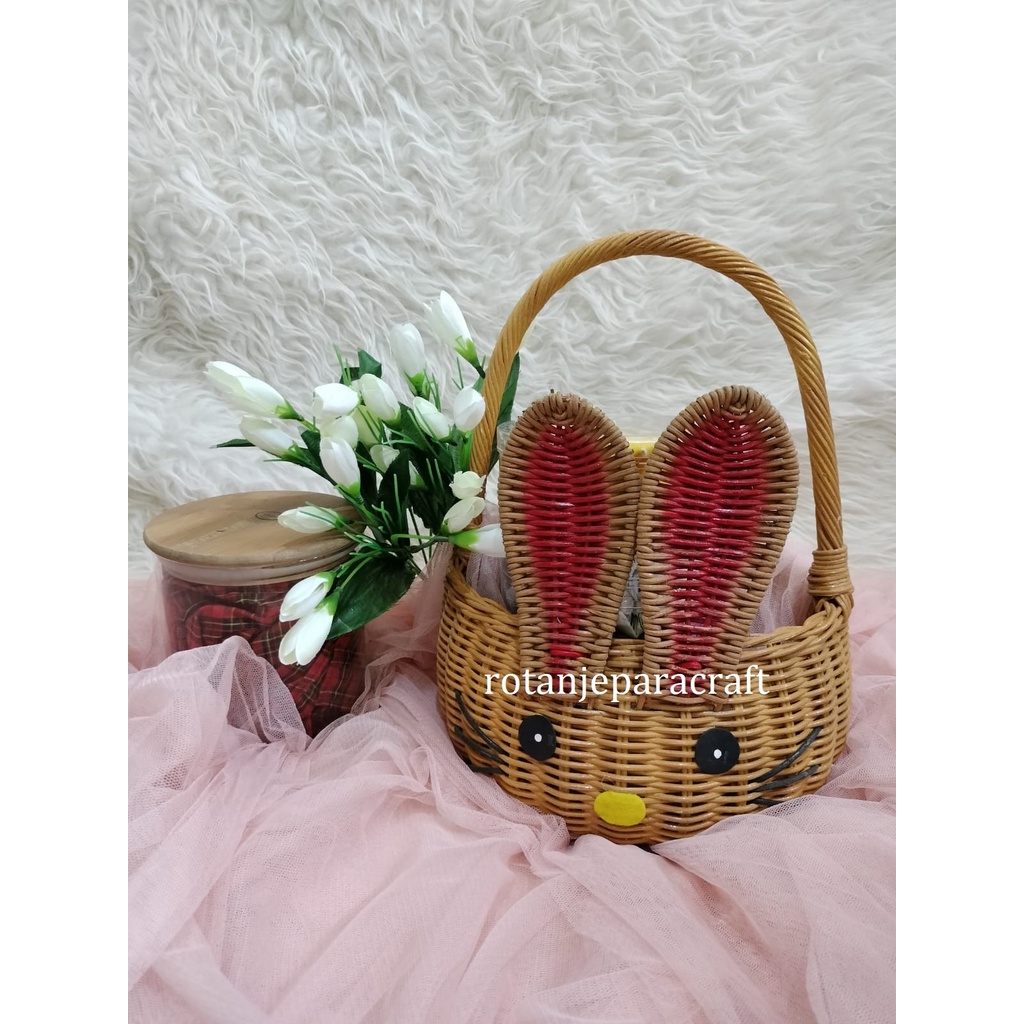 Jual Rotan Kelinci Tangkai Tipe Rotan Kelinci Shio Kelinci Keranjang Kelinci Hampers Kelinci