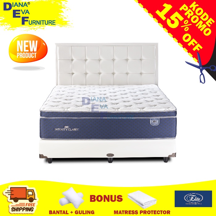 Jual Kasur Elite Spring Bed Infinity Classy ( Kasur Only ) Shopee Indonesia