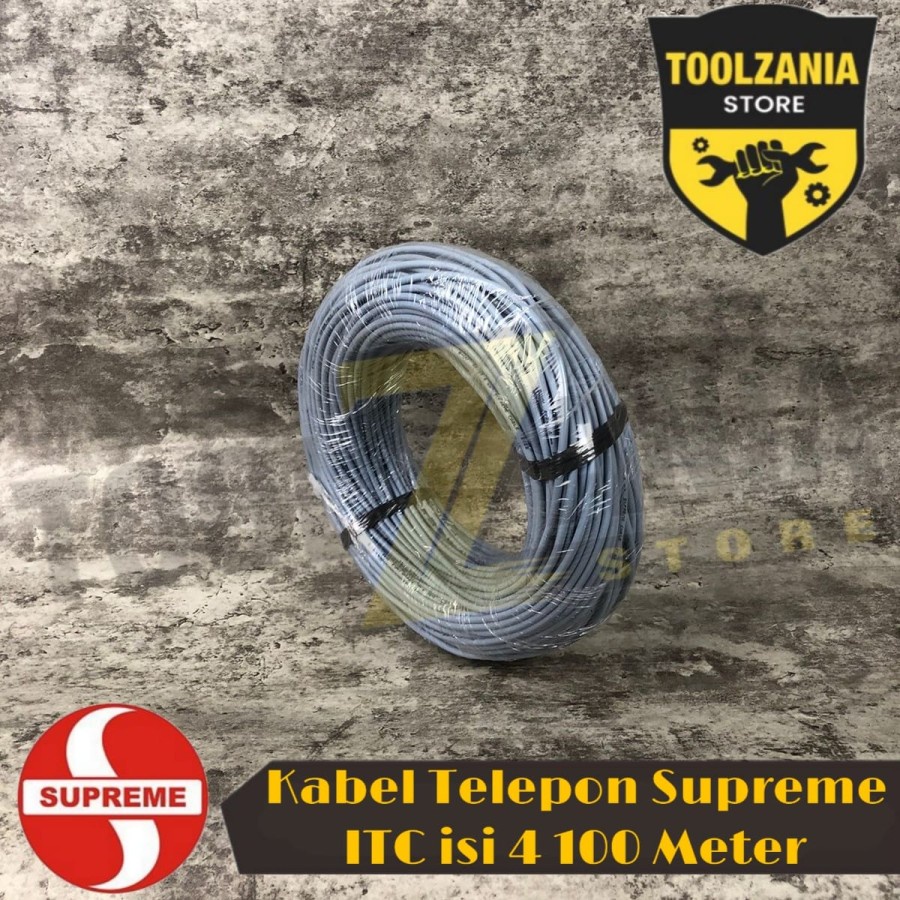 Jual Kabel Telepon Itc Supreme Isi 4 2x2x0 6 Panjang 100 Meter Ori 100m