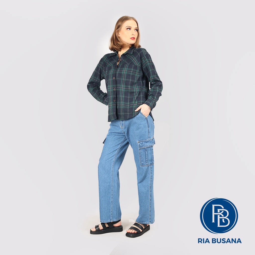 Jual Ria Busana - M & B - Celana Panjang Cargo Jeans Dewasa Wanita Art ...