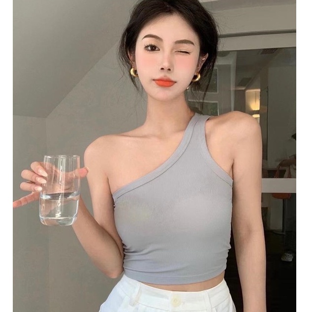 Jual •Jollybell.id•BR953 BH Bra Tanktop Satu Tali Samping Wanita