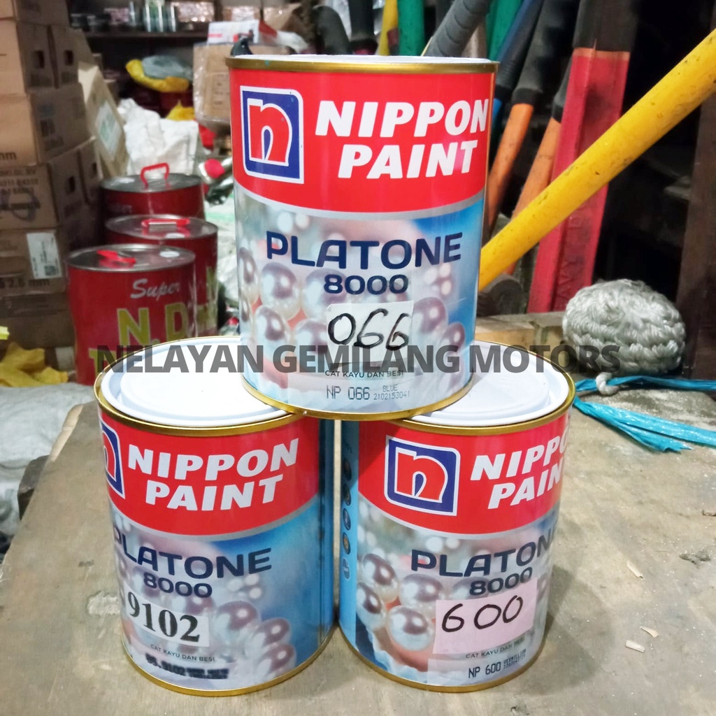 Jual Cat PLATONE NIPPON PAINT 8000 Cat Minyak, Besi dan Kayu Kemasan