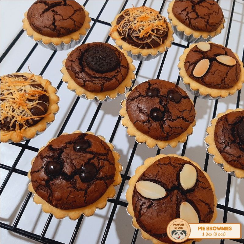 Jual Pie Brownies Panggang Premium Panpan Baker's Dark Chocolate 9 pcs