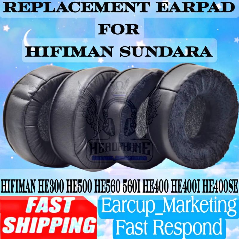 Replacement Headband Cushion For Hifiman HE400i, HE400s, HE560, SUSVARA Headphones - Black/Gold