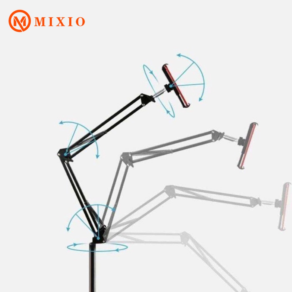 Mixio - S99 Lazypod Lantai 1.35m Stand Ranjang Phone Holder Hp Tablet - foto 3