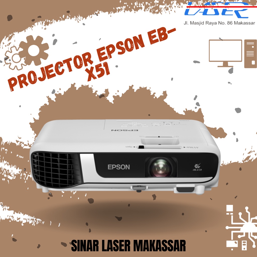 Jual PROJECTOR EPSON EB-X51 GARANSI RESMI | Shopee Indonesia