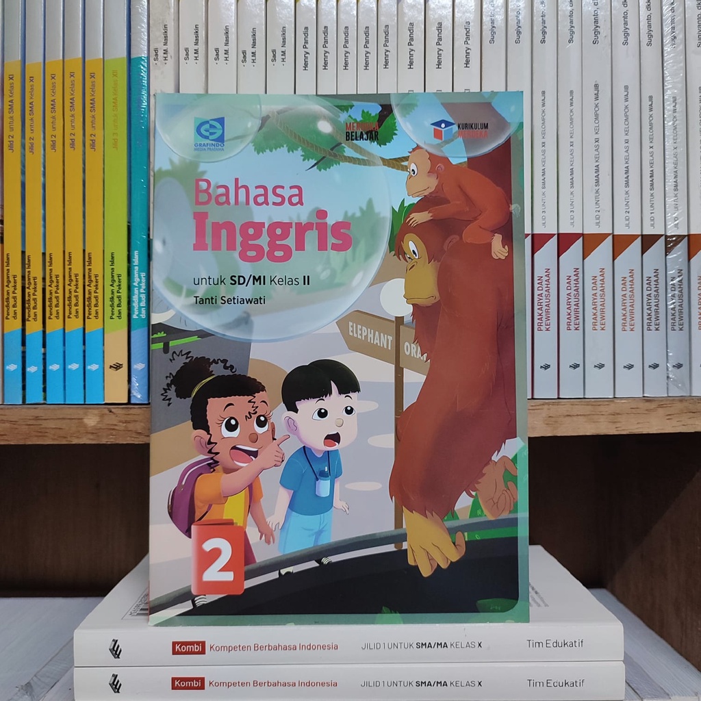 Jual Buku Bahasa Inggris Kelas 2 SD Grafindo Kurikulum Merdeka | Shopee ...