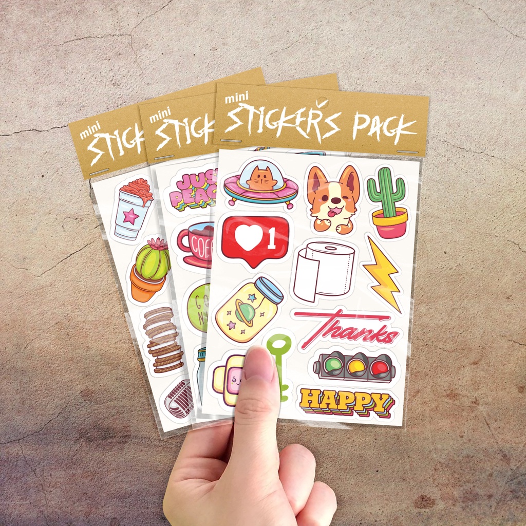 Jual Mini Sticker Pack Volume 5 | Stiker Set Vinyl Waterproof | Stiker ...