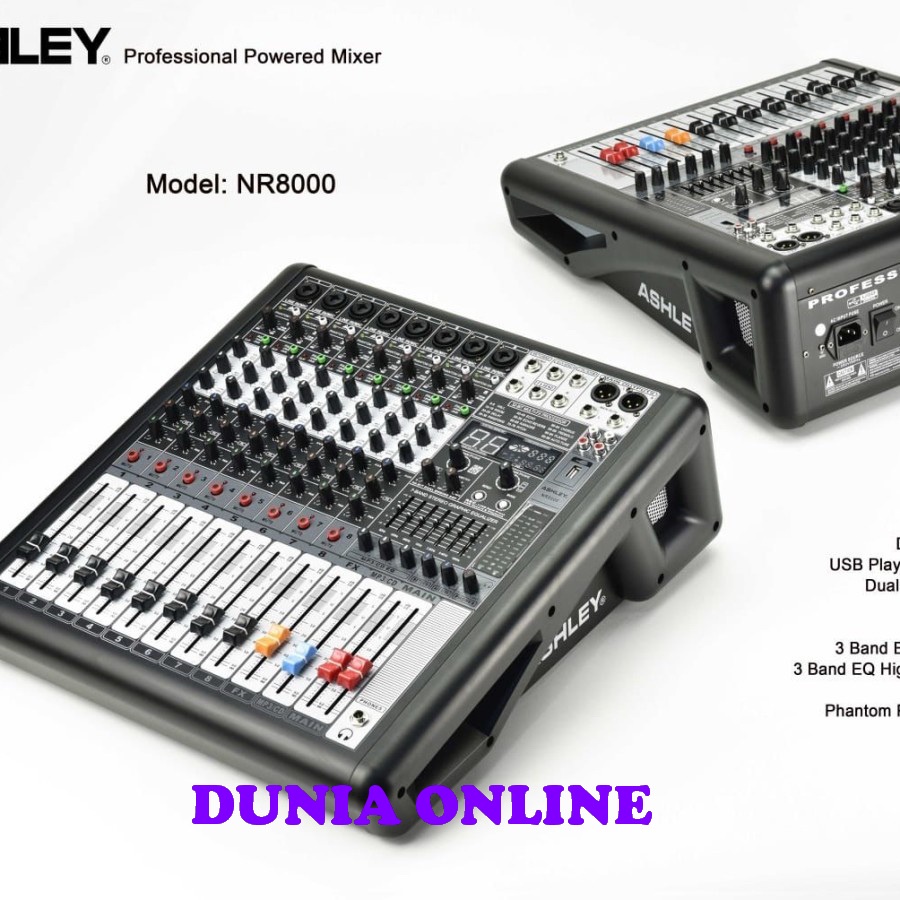 Jual POWER MIXER ASHLEY NR 8000 8CH NR8000 ( ORIGINAL ) Shopee Indonesia