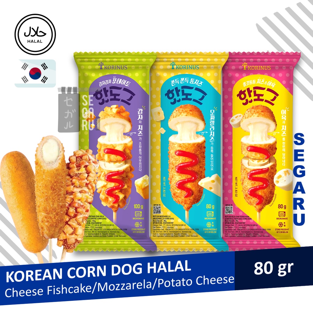 Jual Korinus Corn Dog Korea Korean Corndog Mozzarela Cheese Potato