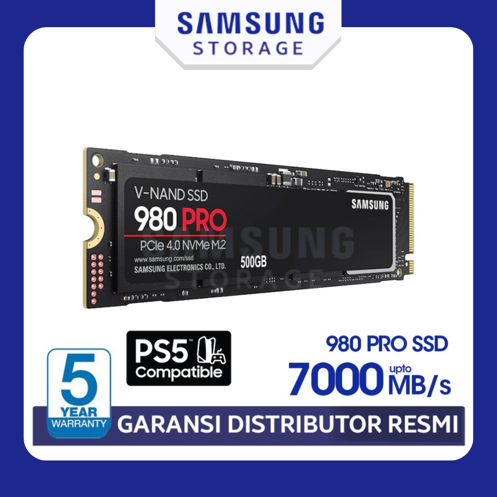 Jual Samsung SSD 980 PRO 500GB / 1TB / 2TB 980PRO M.2 PCIe Gen4.0 NVMe ...