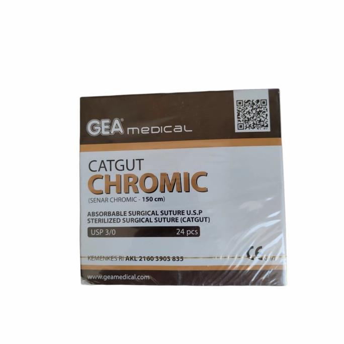 Jual Catgut Chromic Tanpa Jarum Gea Cm Benang Bedah