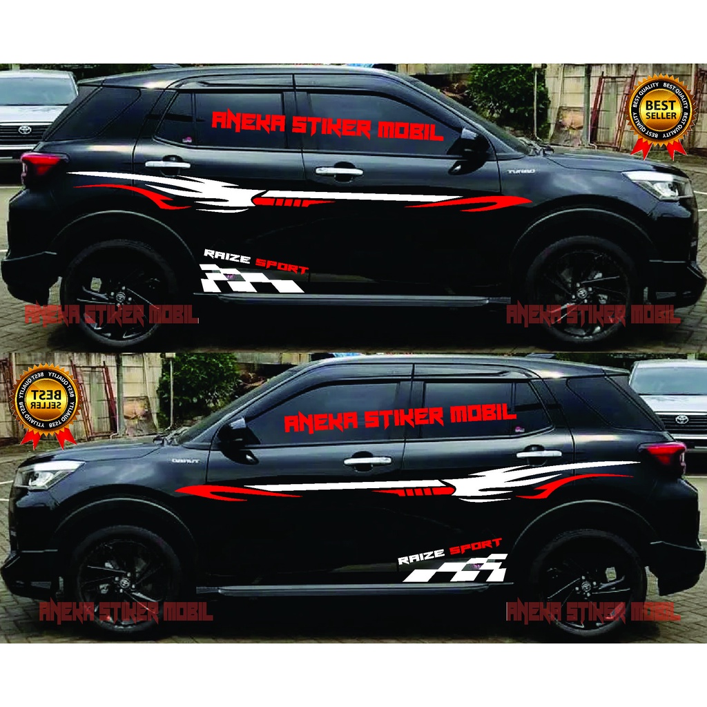 Jual Stiker Mobil Raize Cutting Stiker Strip Toyota Raize Sport ...