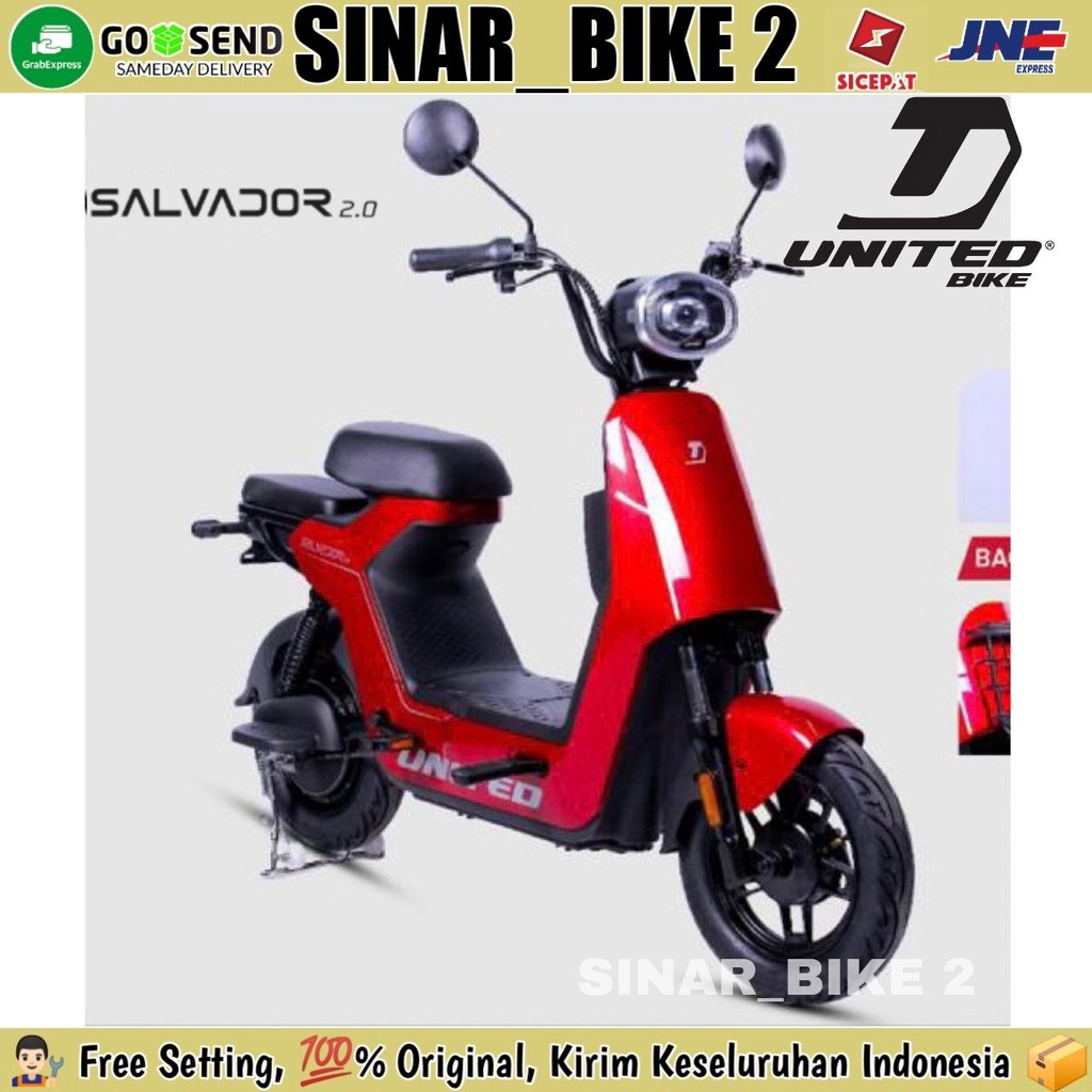 Jual Sepeda Motor Listrik United Salvador 2 0 600 Watt Electric Bike