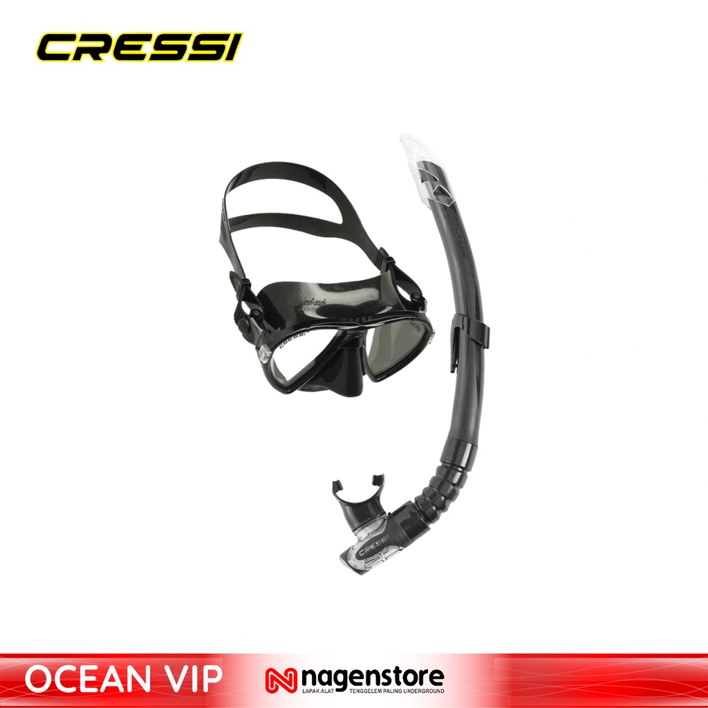 Cressi Ocean Mask Nieuwe Generatie Gescheiden Glas Onderwatermasker