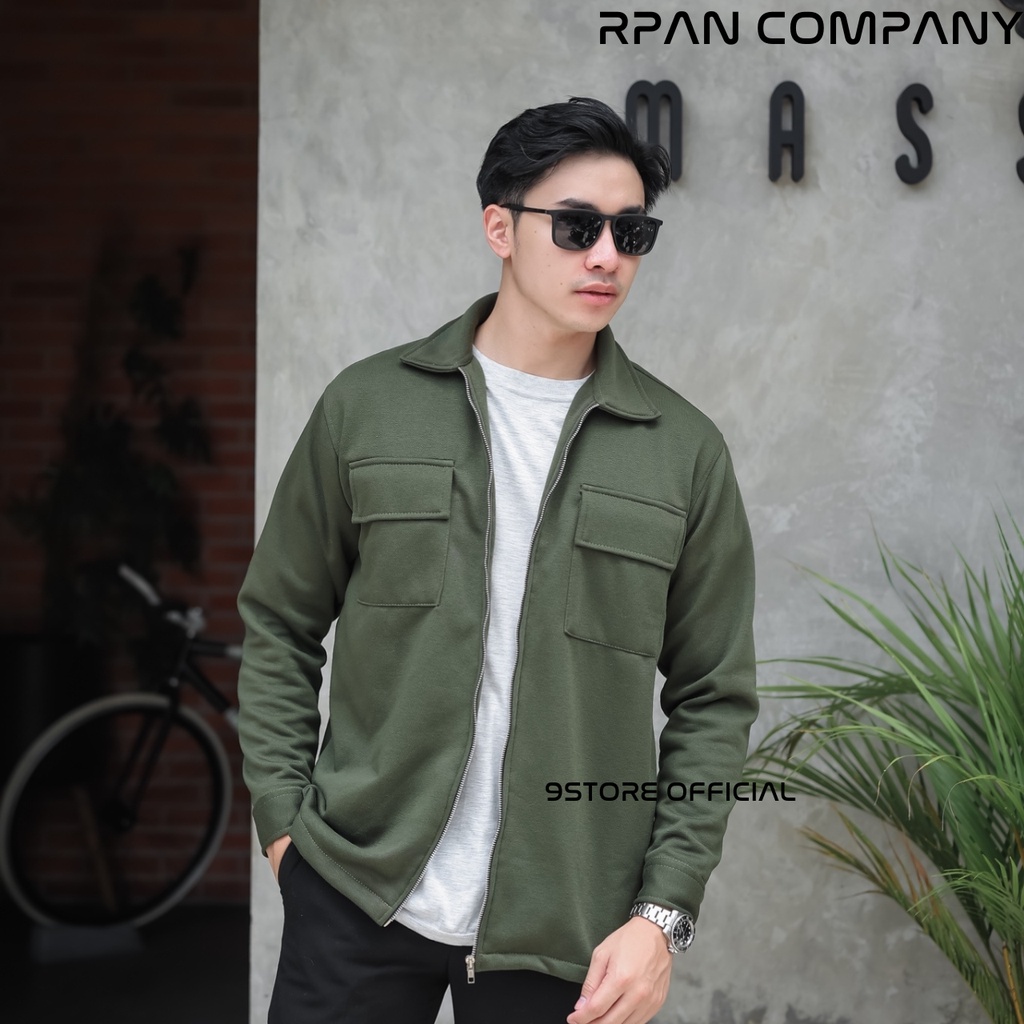 Jual Shacket Jacket ZIPPER Pria / Shirt Jacket Resleting RPAN COMPANY ...