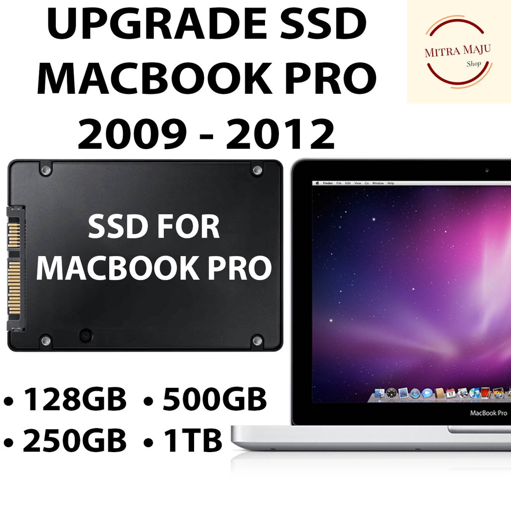 Jual SSD Macbook Pro iMac 2009 2010 2011 2012 Upgrade 128gb 1tb