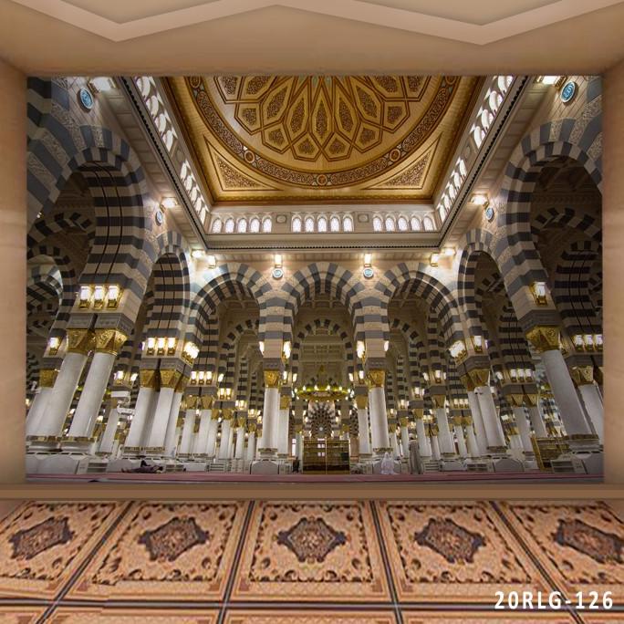 Jual Wallpaper Dinding 3D Custom Islami Masjid Nabawi Madinah (20RLG