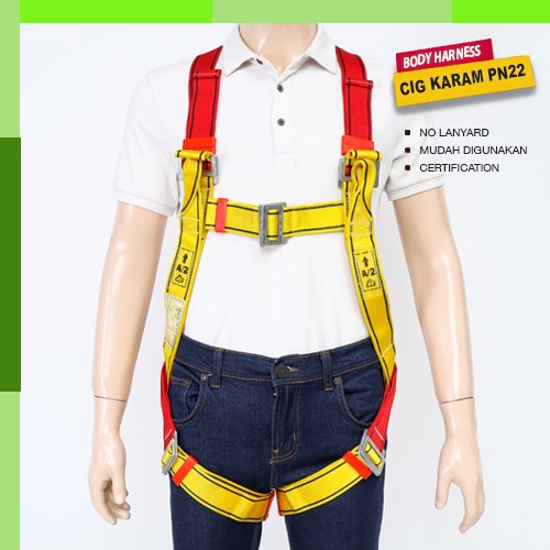 Jual FULL BODY HARNESS CIG KARAM PN22 NO LANYARD | Shopee Indonesia