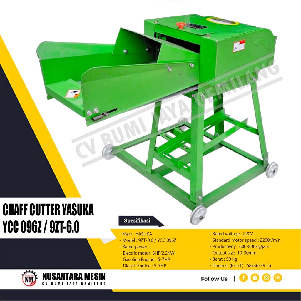 Jual MESIN CACAH RUMPUT YASUKA 096Z | Shopee Indonesia