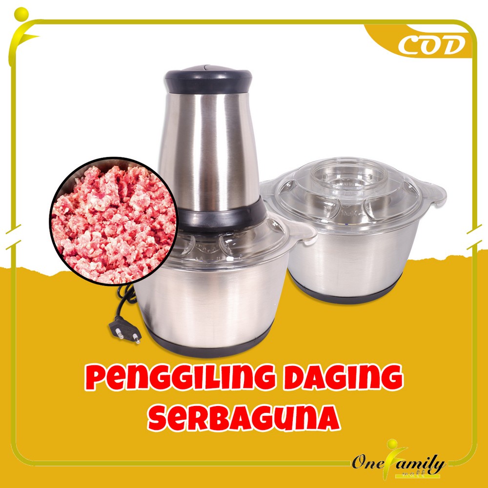 Jual ONE-C499 Penggiling Daging Serbaguna Chopper Daging 2L / Blender ...