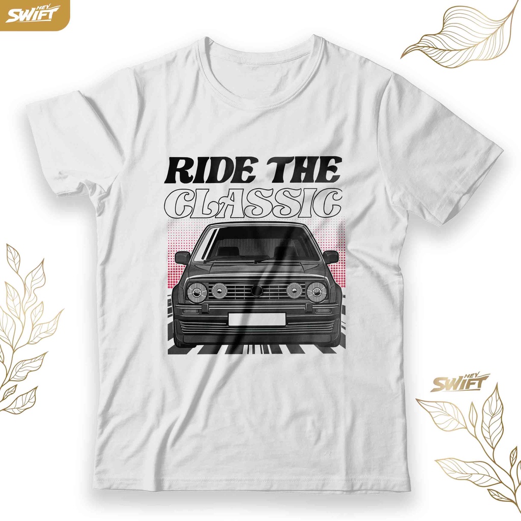 T-shirt Personnalisé Ford Escort MK2 - Design Art Automobile, Coupe Slim, Blanc, Unisexe