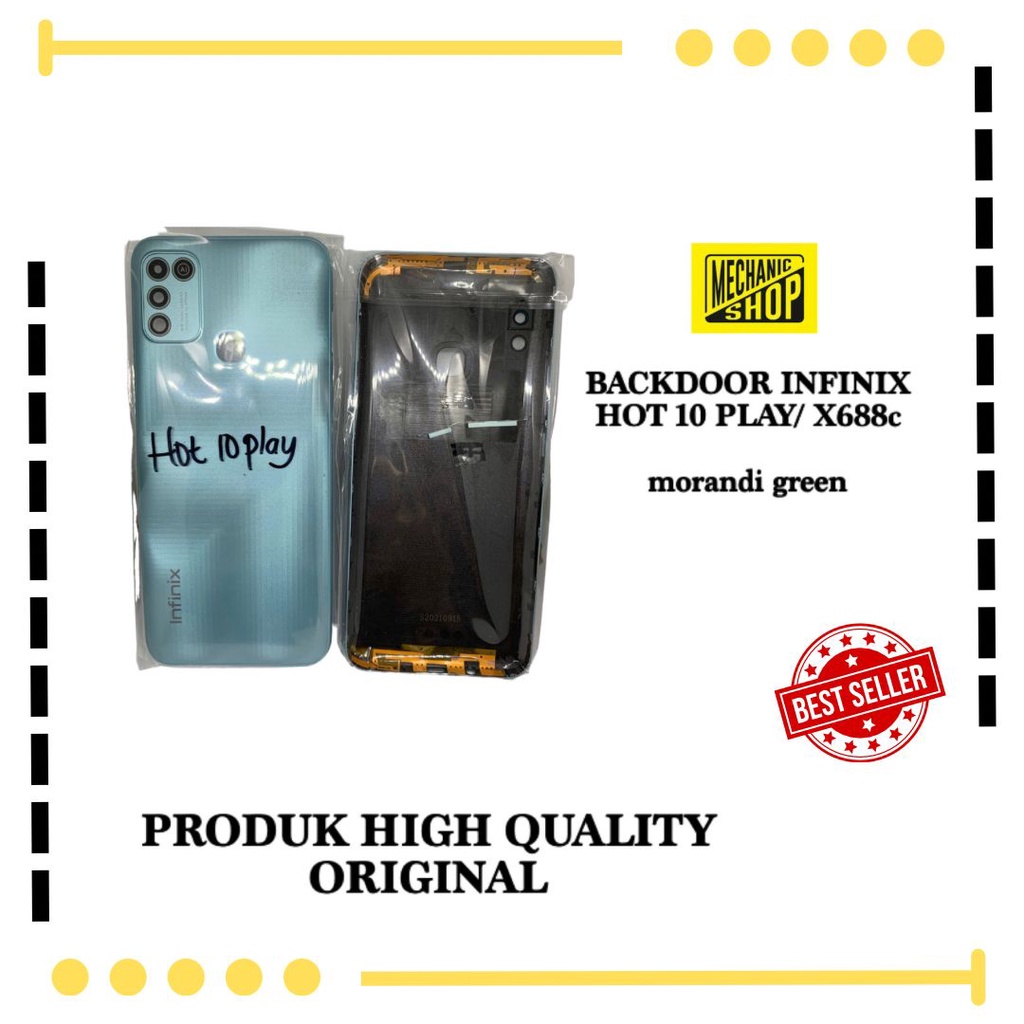 Jual Backdoor Infinix Hot 10 Play X688c Morandi Green Shopee Indonesia 1941