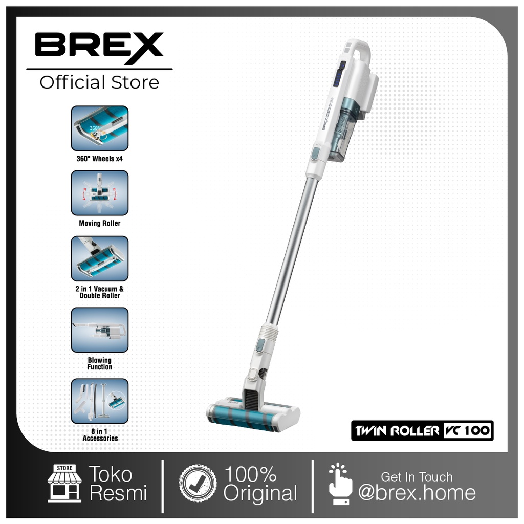 Jual BREX TWIN ROLLER VC100 VACUUM CLEANER 8 in 1 Shopee Indonesia
