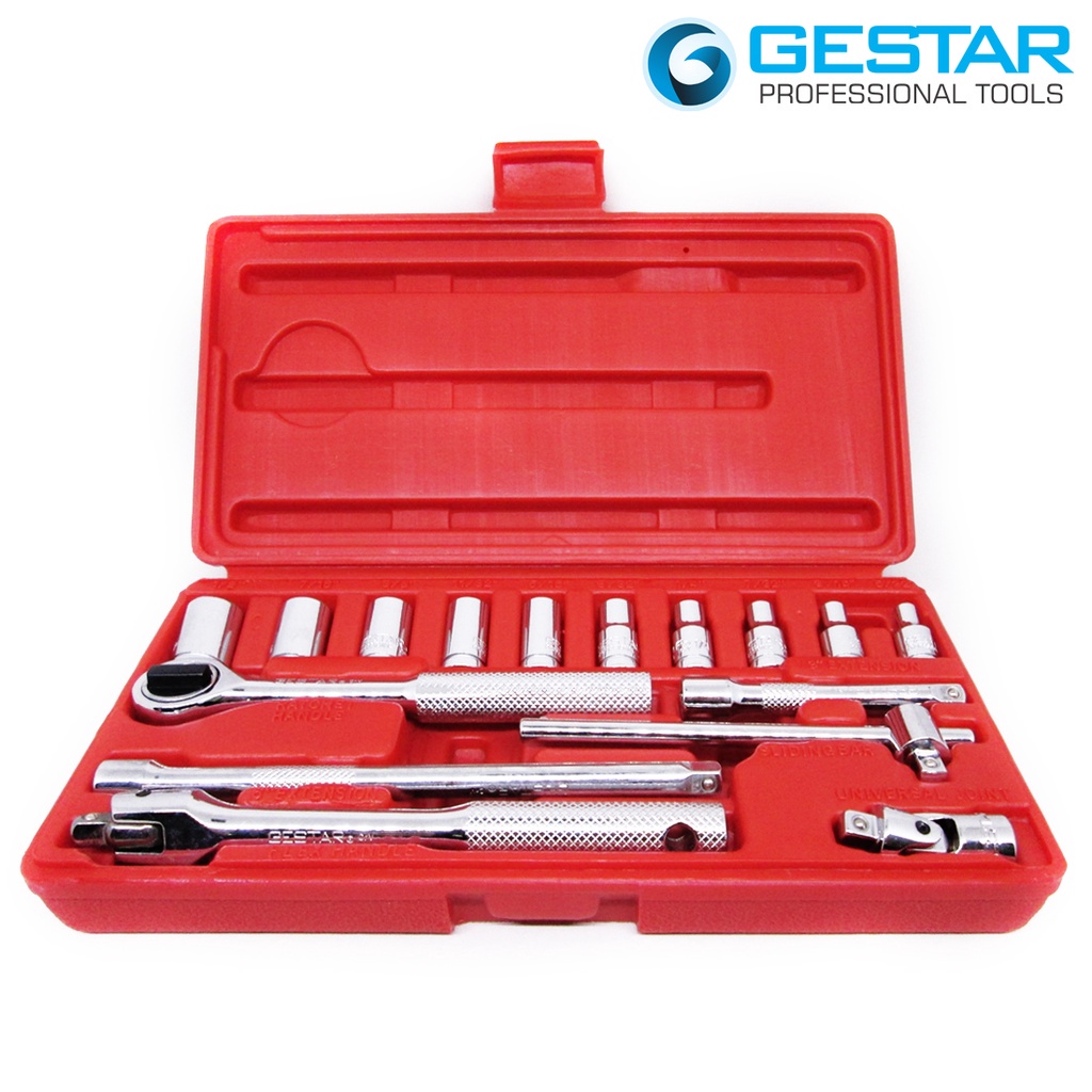 Jual GESTAR/CROSSMAN-Set Kunci Shock 1/4” Drive Socket Set 16Pc SAE (12 ...