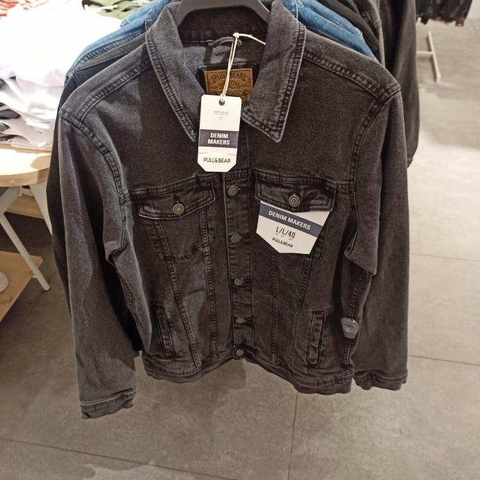 Jaket jeans best sale pull and bear