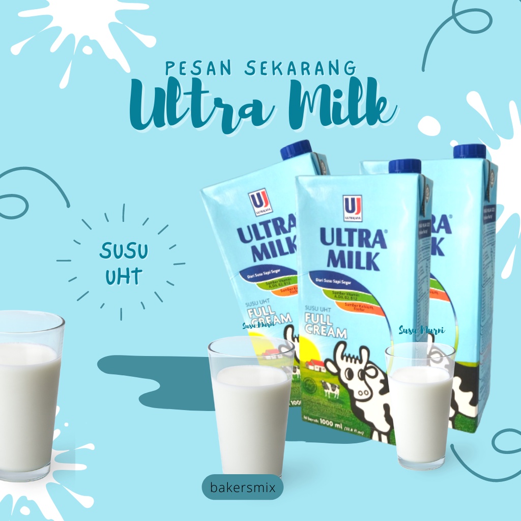 Jual Ultramilk Susu Uht 1 Liter Putih Full Cream Shopee Indonesia 0747