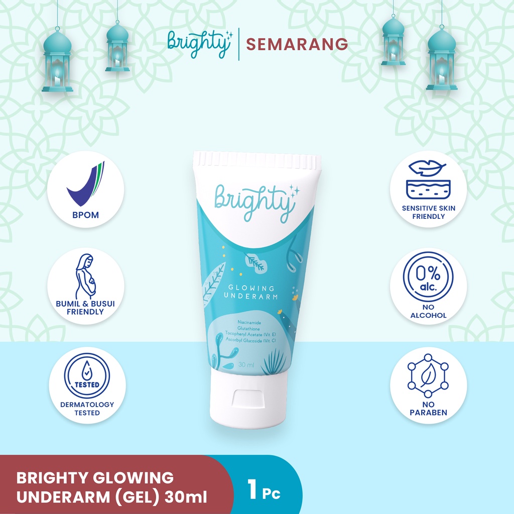 Jual Brighty Glowing Underarms Pemutih Ketiak Dan Selangangan Bpom No 1