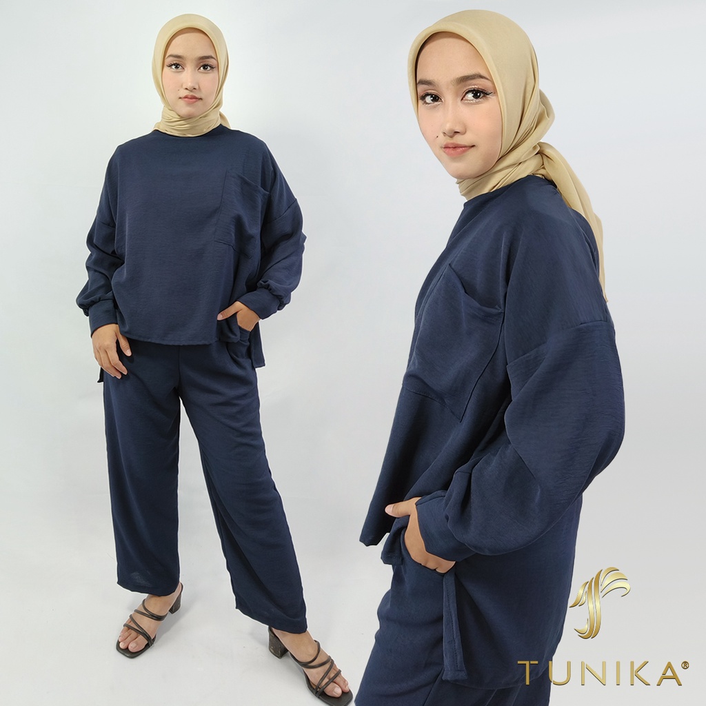 Jual Setelan Basic - Baju Setelan Wanita Kekinian - One Set Wanita