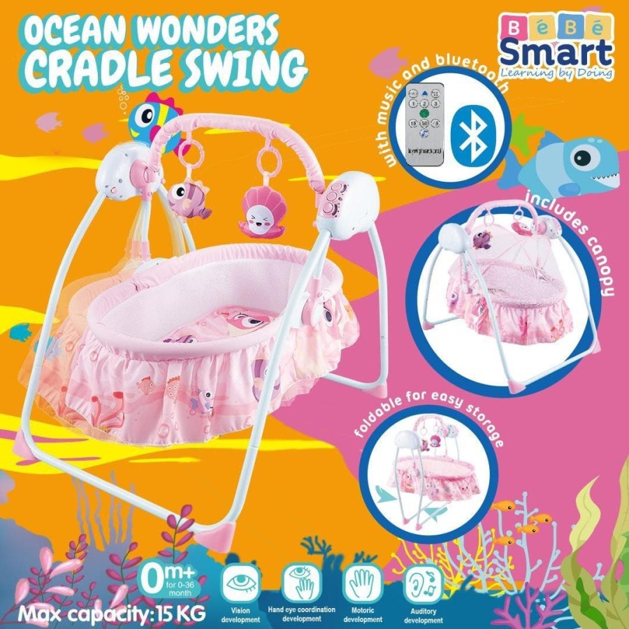 Jual SPACE BABY AUTO SWING CRADLE ELECTRIC ZX1804 BEBE SMART OCEAN