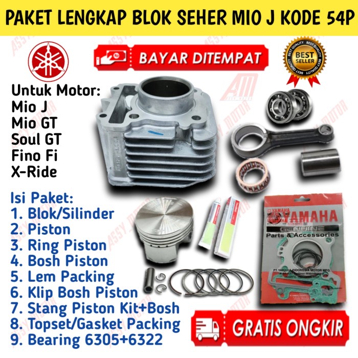 Jual Paket Lengkap Blok Seher Mio J Mio Gt Soul Gt Fino Fi Xride