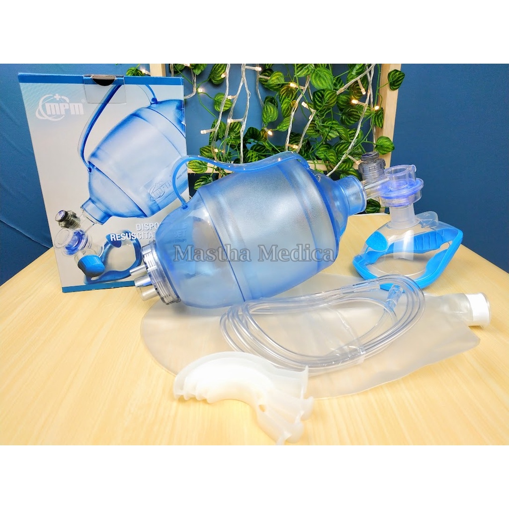 Jual Ambu Bag Manual Resuscitator PVC Dewasa MRM GEA BVM Resivor