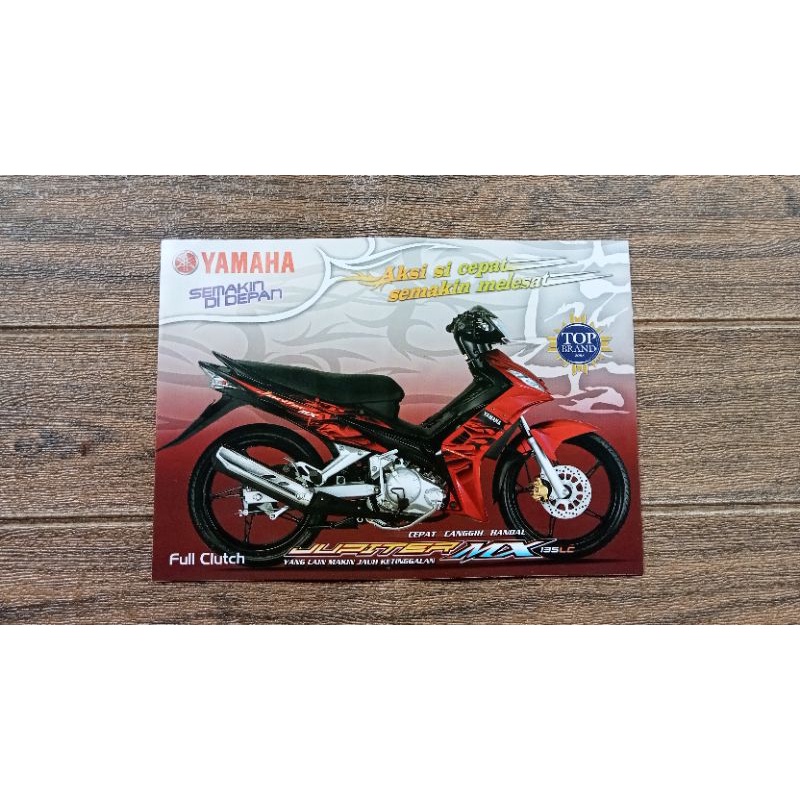 Jual brosur lawas iklan lawas poster lawas brosur asli yamaha jupiter