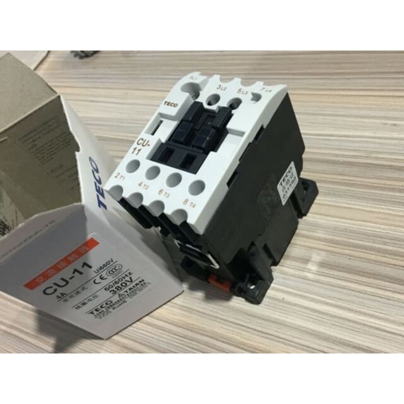 Jual MAGNETIC CONTACTOR TECO CU-11 380V 4A / cu11 cu-11 teco 380v 3a1a ...