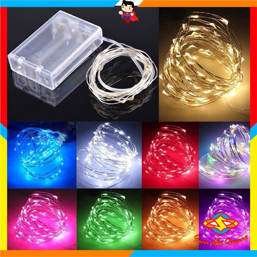 Jual Sms Lampu Tumblr Kawat Mini Meter Lampu Hias Dekorasi Gift Box Bucket Balon Fairy Light