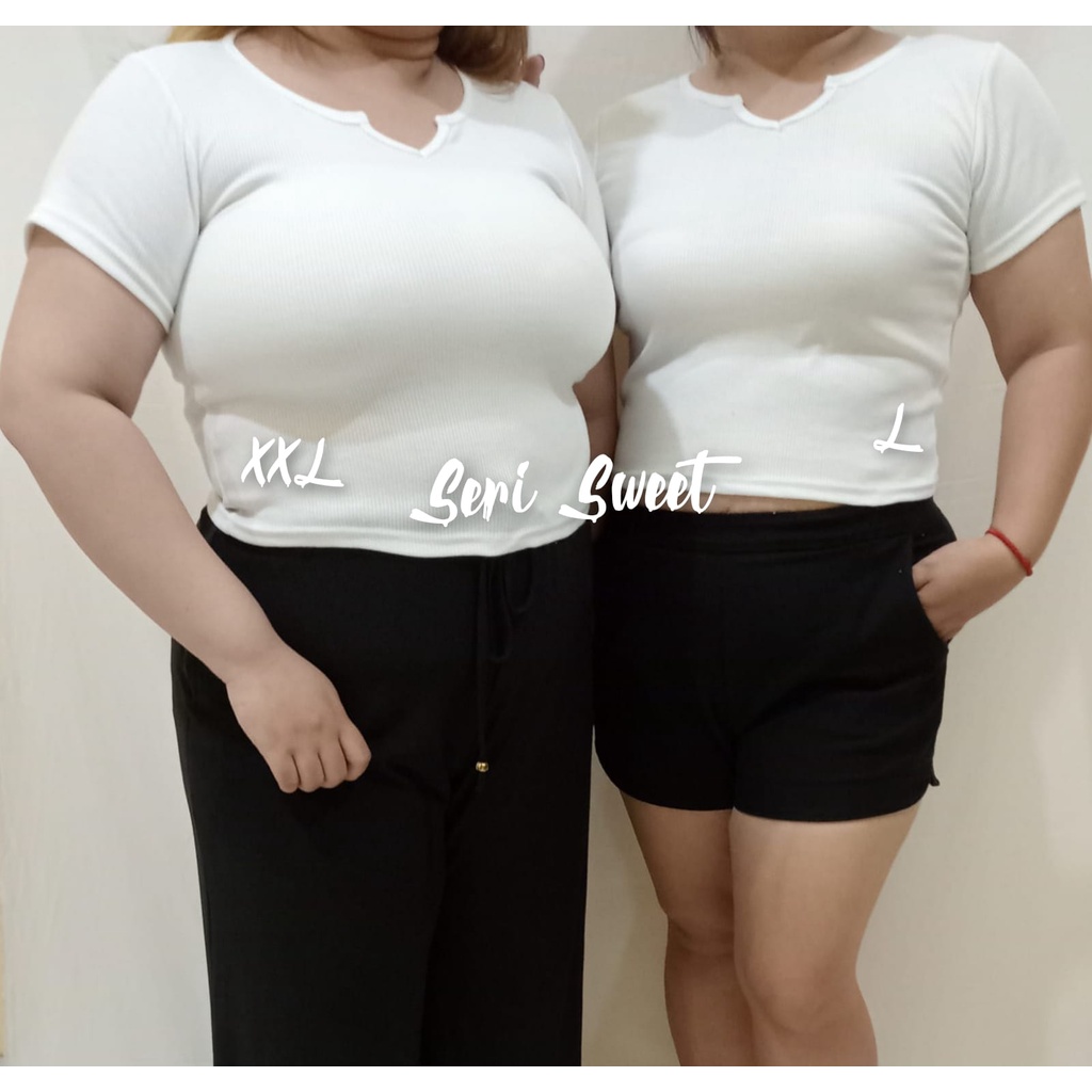 Jual Seri Sweet / CROP TOP JUMBO / BAJU CROP / KAOS WANITA / KAOS CROP ...