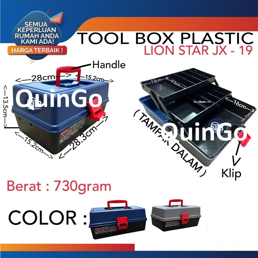Jual Tool Box Toolbox Lion Star Kotak Perkakas Plastik Penyimpanan ...